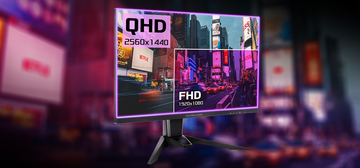 QHD resolution gaming monitor