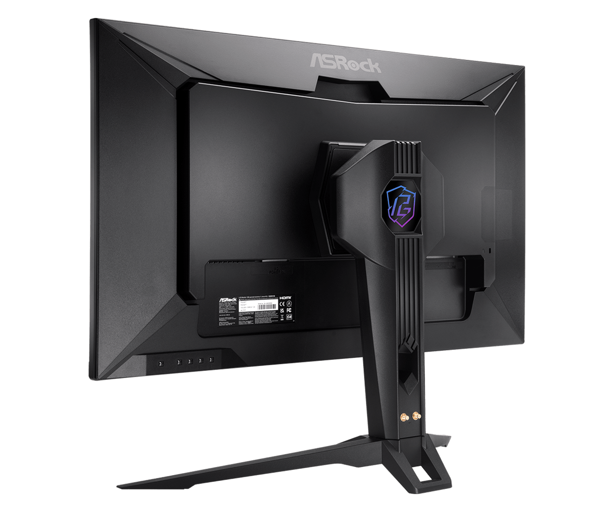 Asrock phantom gaming pg32qft | 32" qhd ips | 180hz 1ms | displayhdr 400 freesync | gaming monitor 4 Asrock phantom gaming pg32qft zadnja stran monitorja z ergonomskim stojalom