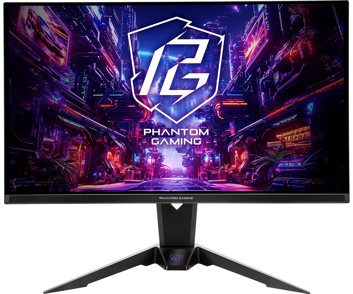 ASRock PGO27QFV QD-OLED 27” QHD 360Hz frontal, monitor gaming 0.03 ms FreeSync Premium Pro