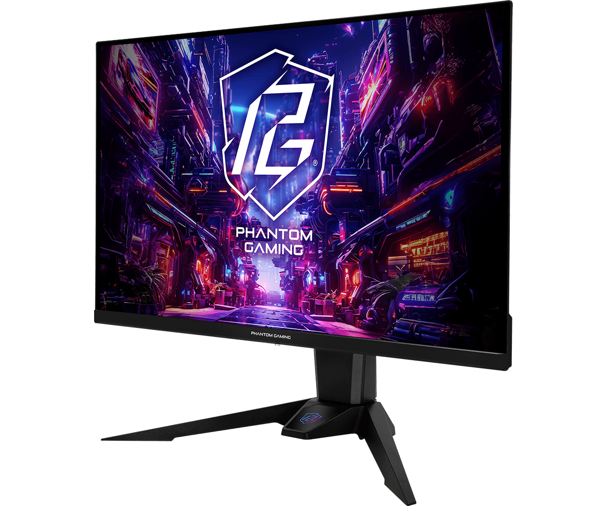 Monitor ASRock PGO27QFV QD-OLED 27”, 360 Hz y 0.03 ms, Phantom Gaming