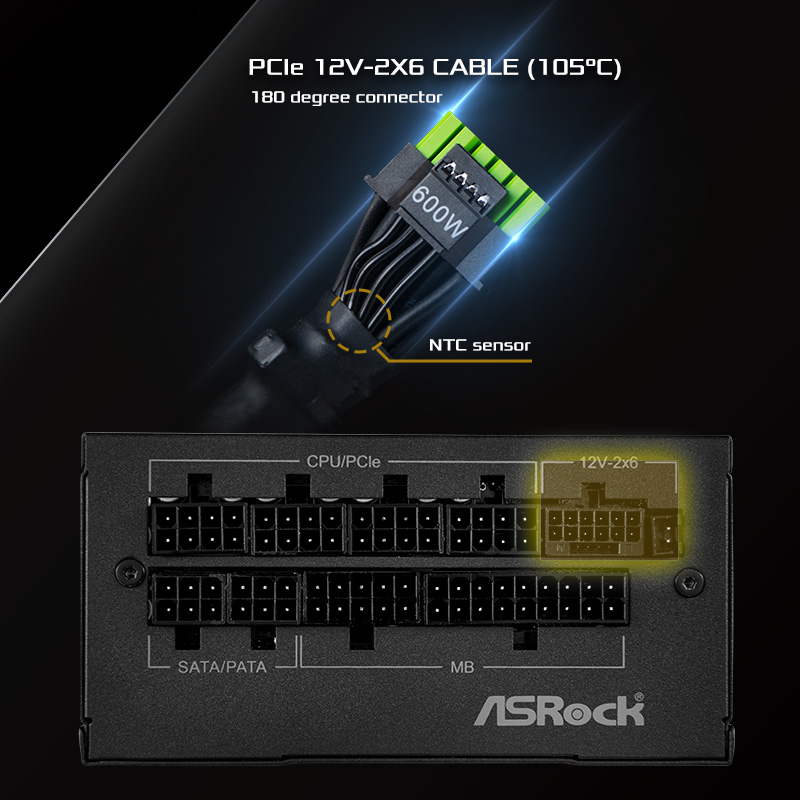 PSU Native PCIe 12V-2x6 Cable