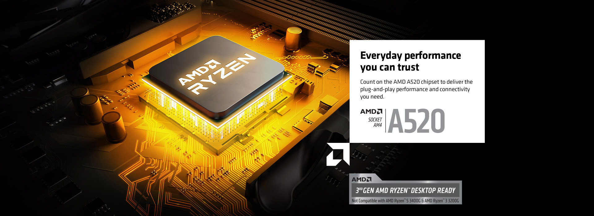 ASRock A520M PHANTOM GAMING 4 AM4 Micro ATX AMD Motherboard 