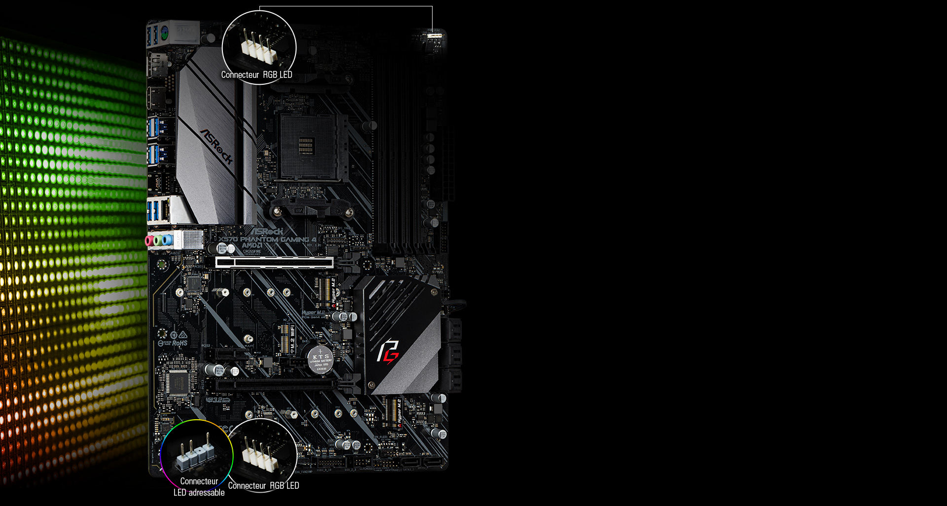 Asrock X570 Phantom Gaming 4 Emplacement AM4 Carte mère ATX AMD X570  90-MXBAU0-A0UAYZ pas cher