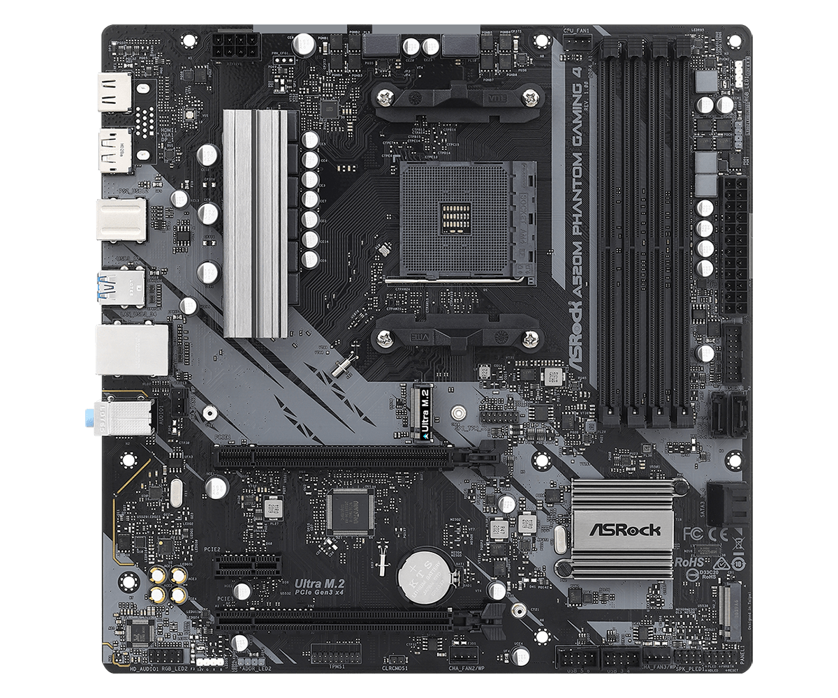 ASRock A520M Pro4 Motherboard Pictured, A520 Platform Lacking PCIe Gen4  Confirmed