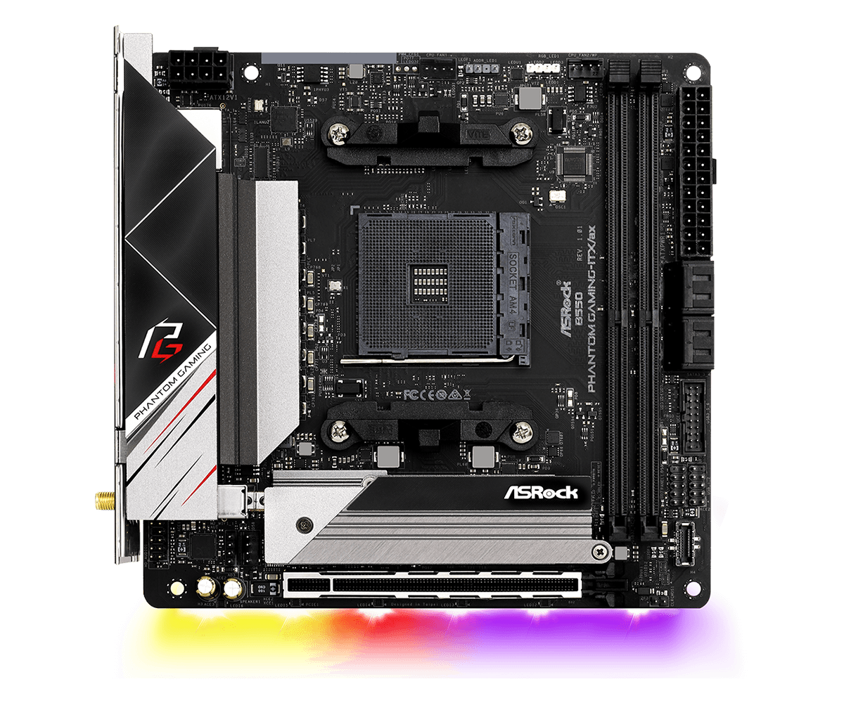 Placa Mãe ASRock B550 Phantom Gaming-ITX/ax usada