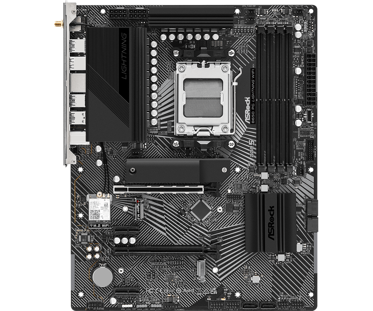 MSI B650 GAMING PLUS WIFI, ATX - AMD Ryzen 7000 - 12+2 Phases, DDR5, PCIe  4.0, 2.5G LAN, Wi-Fi 6E