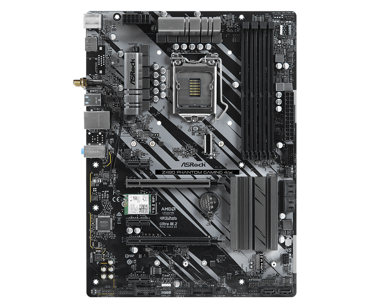 Carte Mère ASRock Z490 Phantom Gaming 4 (Intel LGA 1200)