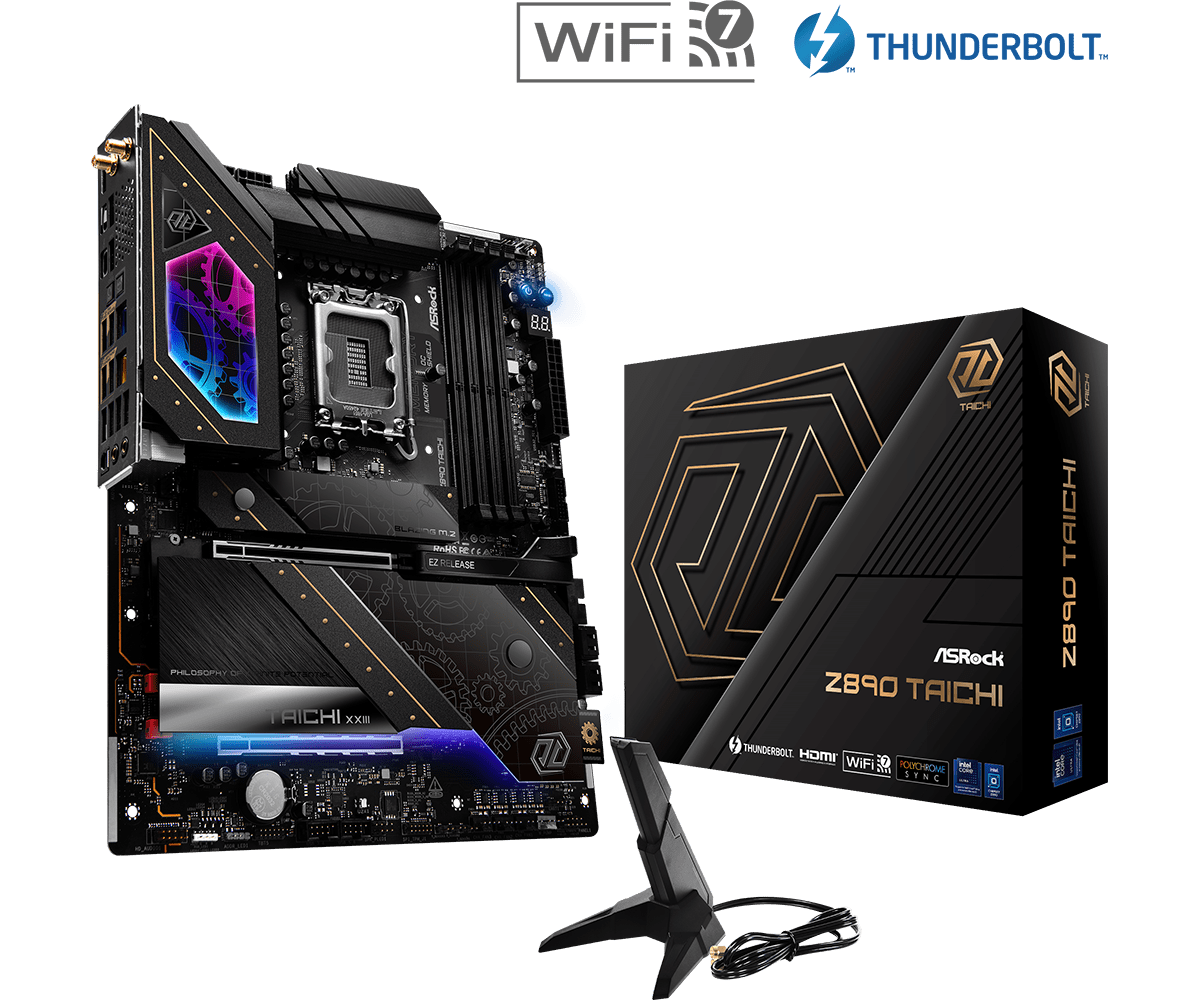 ASRock Z890 Taichi -emolevy — Entusiastinen LGA1851 Z890 ATX Thunderbolt 4:llä, 10…