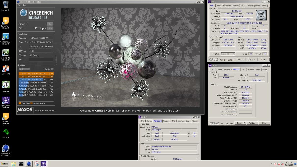CINEBENCH - R11.5 Screenshot