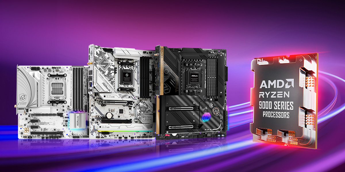 ASRock AM5 Motherboards Enhance Support for AMD Ryzen™ 9000 Series Processors