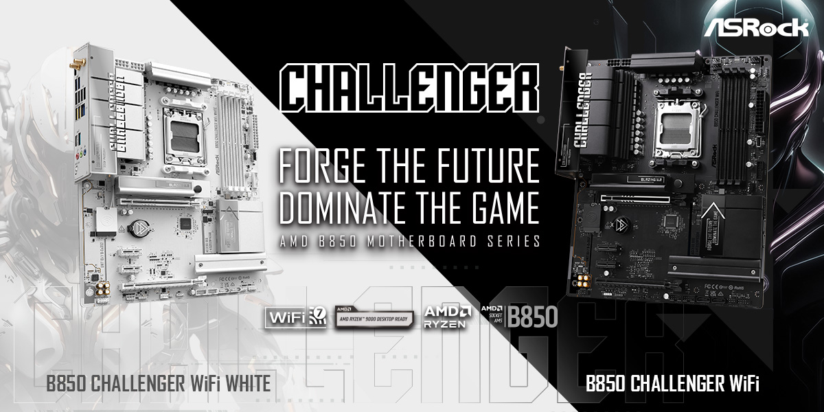 Forge the Future, Dominate the Game! ASRock Launches New B850 Challenger Series Motherboard