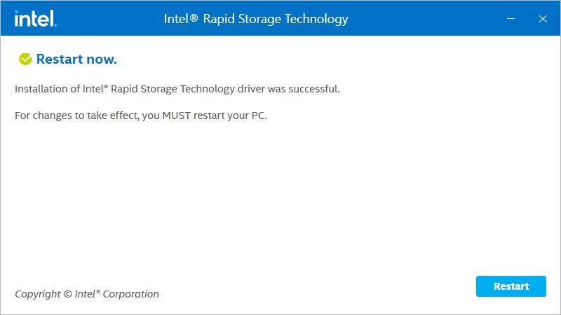 How to check the RAID configuration via the Intel RST application under Windows 11?