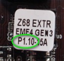 find the sticker on BIOS ROM chip